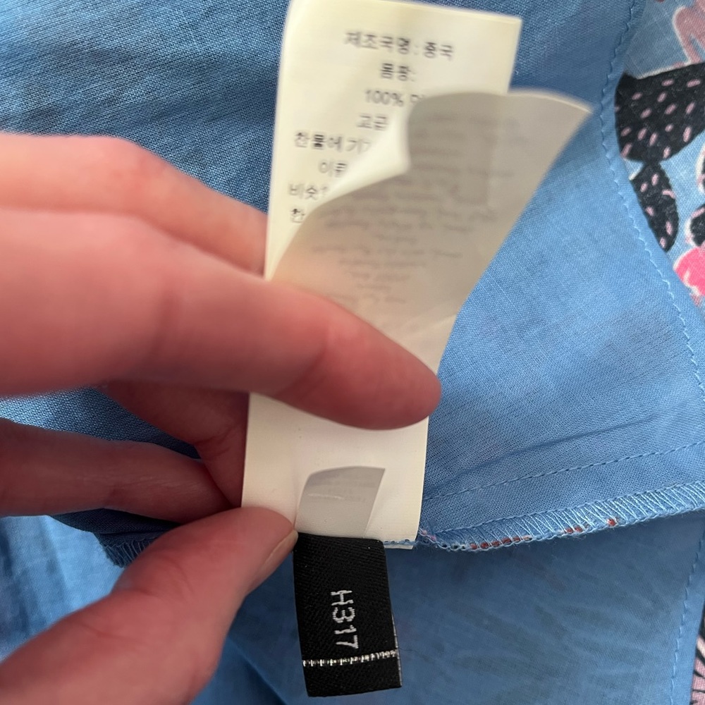 Kate Spade Garden Posy Smocked Sleeveless Midi Dress in Blue - Picture 12 of 12